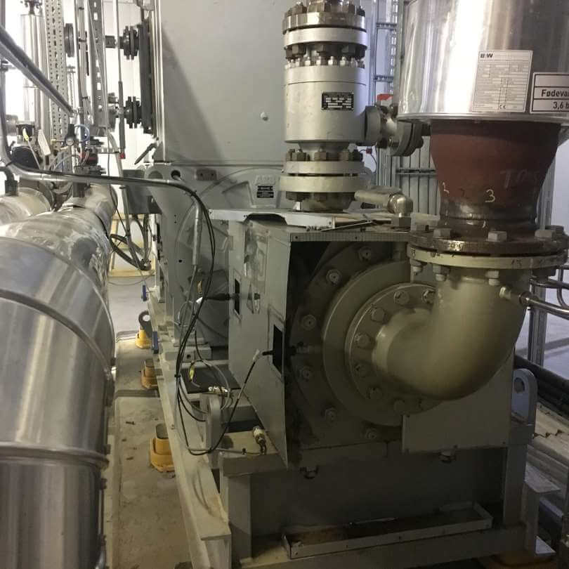 Boiler feed pump vibration monitoring ISO compliant measurement